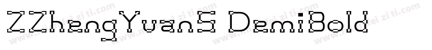ZZhengYuanS DemiBold字体转换
